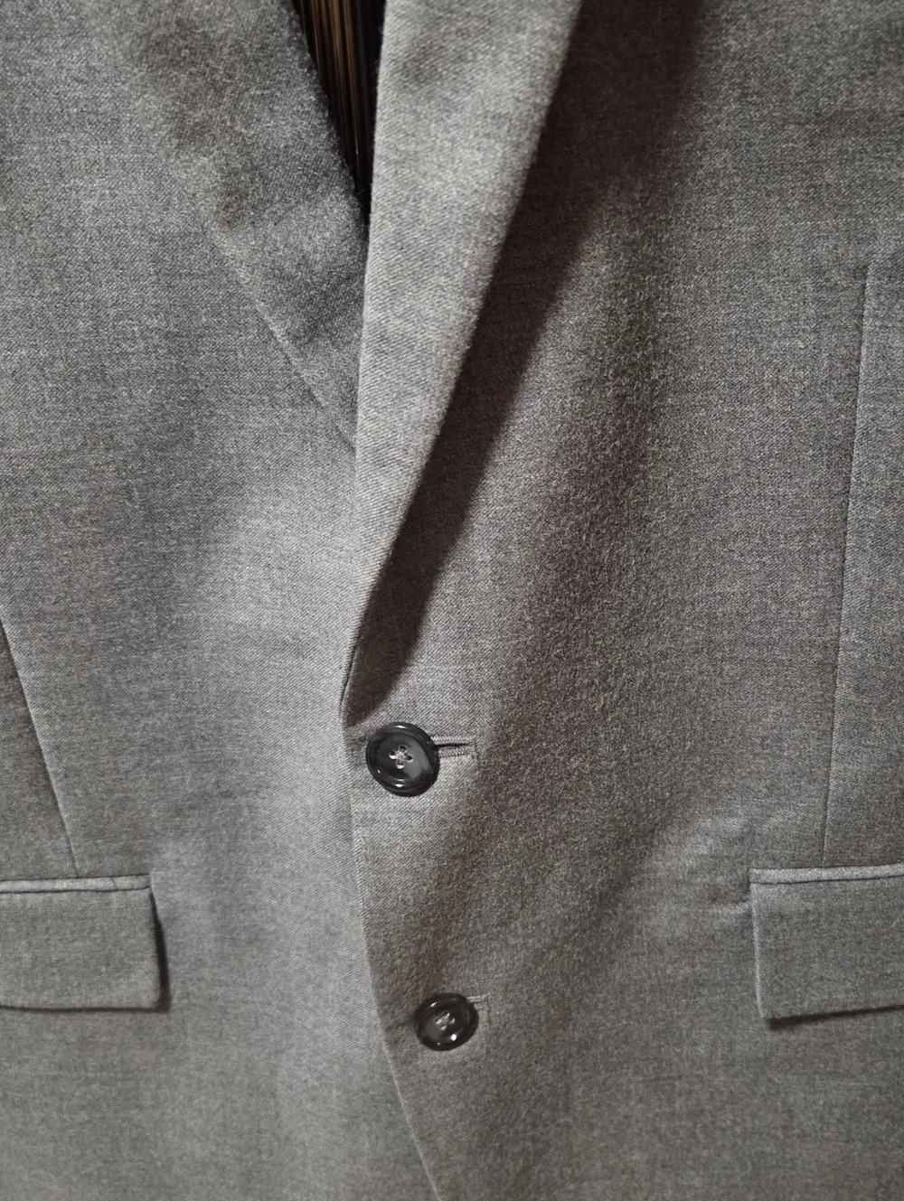 J. Crew Thompson Wool Heathered Light Gray 2 Button Blazer Sport Coat Size 44R